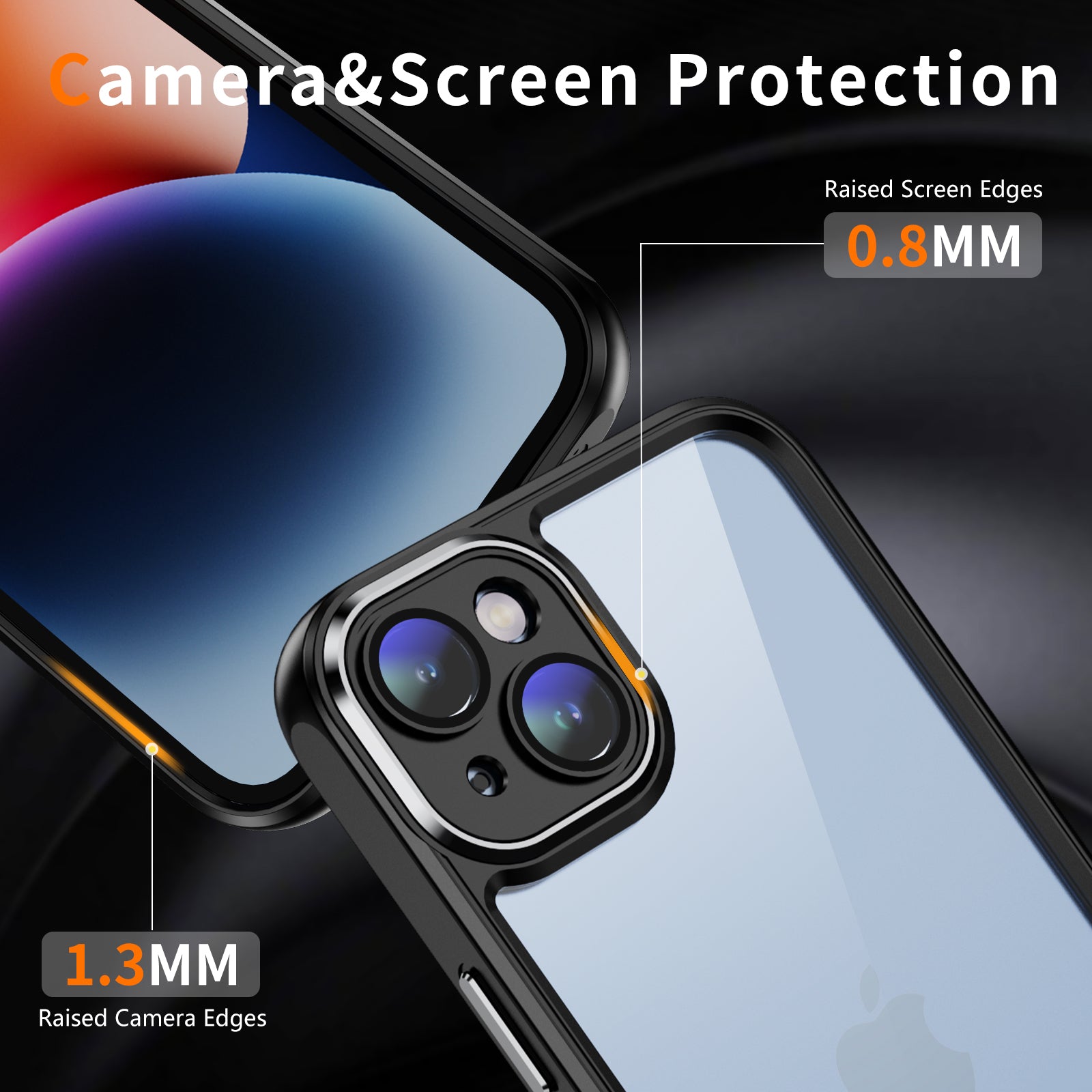 For iPhone 13 mini Acrylic+TPU Clear Case Scratch Resistant Shockproof Phone Cover For iPhone 13 mini Acrylic+TPU Clear Case Scratch Resistant Shockproof Phone Cover